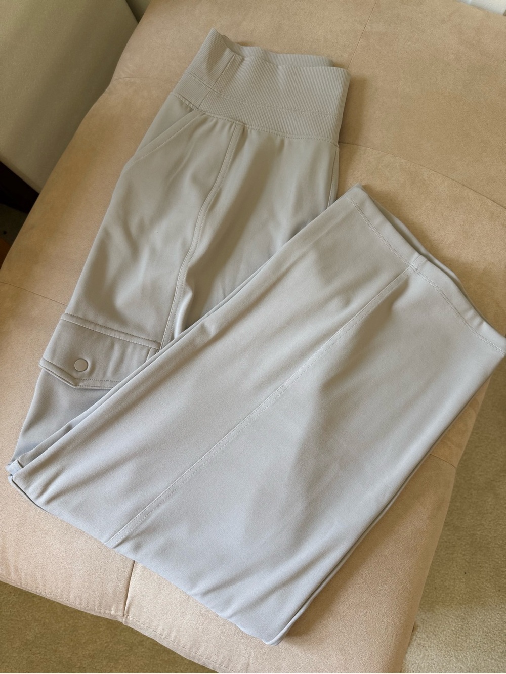 Athleta High-Waist Wide-Leg Ponte Pants - Beige - Picture 3 of 4